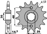 Dokud Zásoby Vydrží PBR řetězové kolo přední 339 14 18NC (MADE IN ITALY)